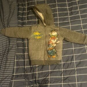Gray Kids Heroes Hoodie